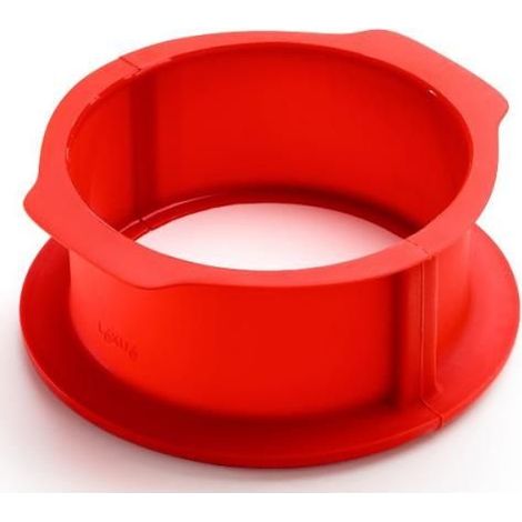Lékué - Moule charlotte 18 cm démontable rouge