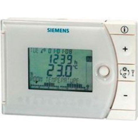 Siemens – Thermostat digital hebdomadaire programmable – Grand écran rétro-éclairé – Réglage facile avec barre coulissante – Jusqu'à 3 périodes de fonctionnement (1/2)