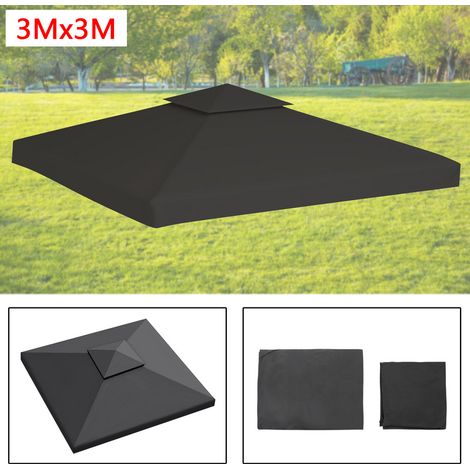 SWANEW Tetto di ricambio 3x3M con uscita camino Tetto del padiglione impermeabile Telo per tenda da festa (1/5)