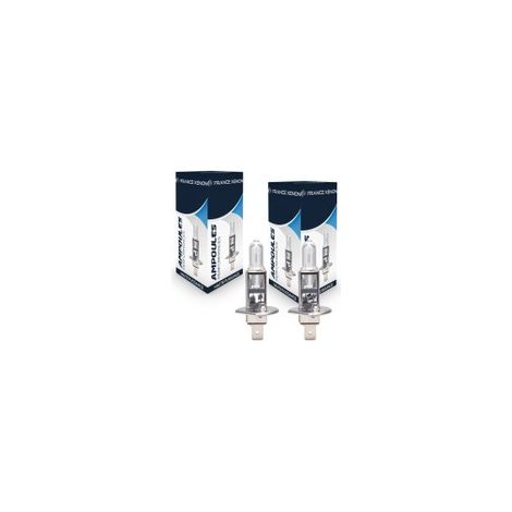 2 x Ampoules H1 55W 12V ORIGINE - FRANCE-XENON - P14,5S (1/4)