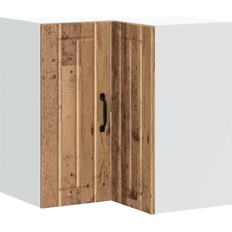 Mobile angolare da cucina Lucca 57 x 57 x 60 cm ampio spazio contenitivo design vintage legno anticato 020050210