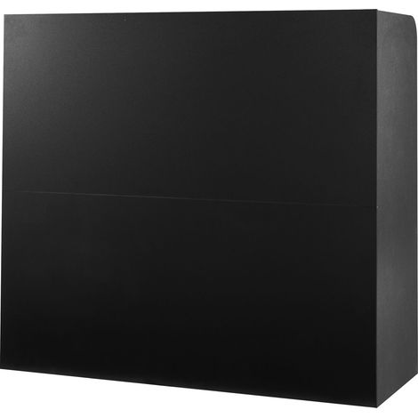 Empfangstresen aus MDF mit abschließbarer Schublade, schwarzer rechteckiger Empfangstresen 120 x 48 x 100 cm für Büro und Salon (1/5)