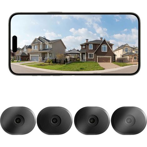 Cámara de seguridad, visión nocturna a todo color, detección por IA, C680-4PACK (1/2)
