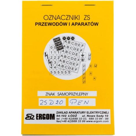 Selbstklebende Schilder ZS D20/PEN E04ZP-02030403600