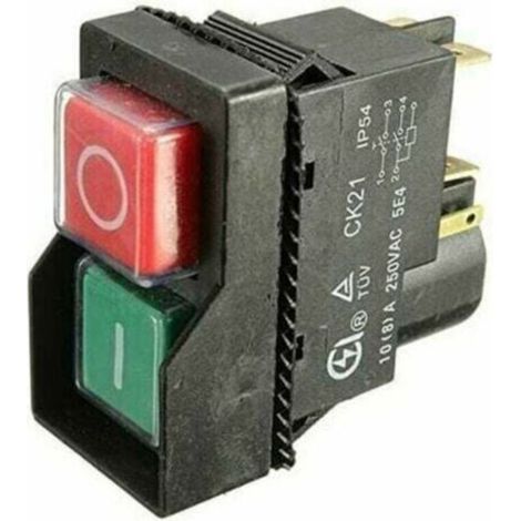 Carburateur,Bétonnière Électrique sur Le Commutateur Off Interrupteur électromagnétique CK21B/250V 5PIN Carburateur