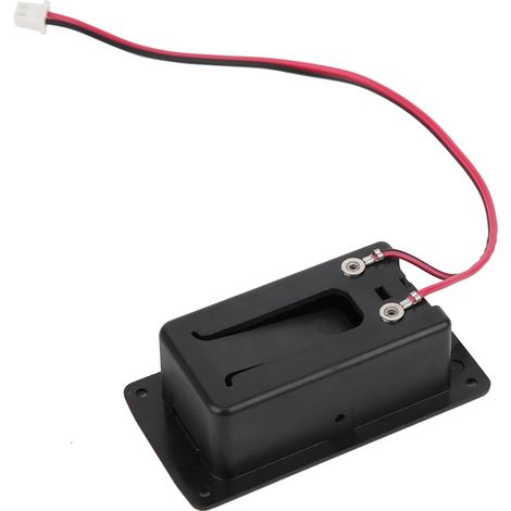 Étui de rangement pour piles de guitare et basse actives, avec compartiment pour médiators et support micro - Accessoire pratique pour musiciens. (1/5)