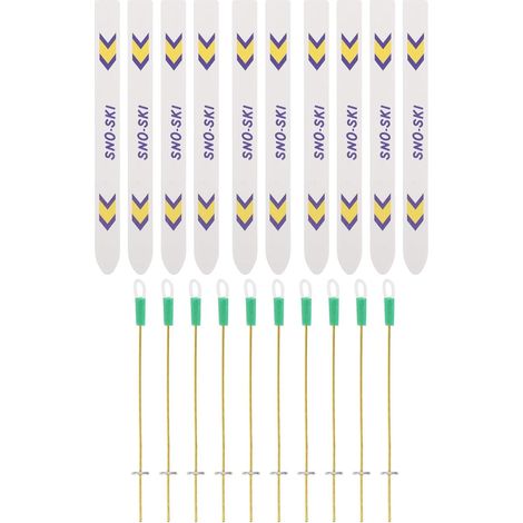 5ensemble Mini Skis avec Bâtons Accessoires pour Maison de Poupée Décors Noël et Sports Hiver Miniatures (1/5)