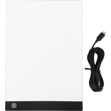 Tablette lumineuse A4 à intensité variable sans palier, alimentation USB, planche lumineuse pour dessin, peinture et animation (1/5)
