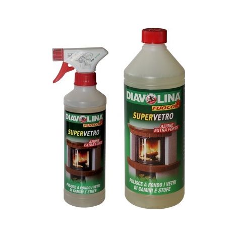 Detergente Stufe Caminetti "Vetri" 500Ml Diavolina (1/7)