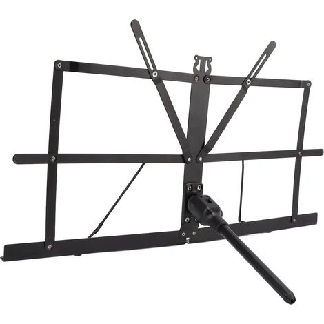 Folding Metal Sheet Music Stand with Rubber Feet, 11.2x18.3x9.1 Inch Desk/Tabletop Stand for Studio/Classroom/Music Sheets (1/5)