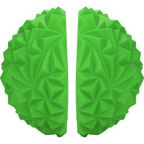 Lot de 2 demi-ballons de yoga pour enfants, appareil de fitness physique, ballons d'équilibre, jouet d'entraînement (vert)