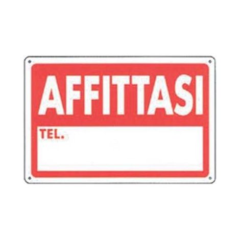 10,0 x TARGA SEGNALETICA AFFITTASI