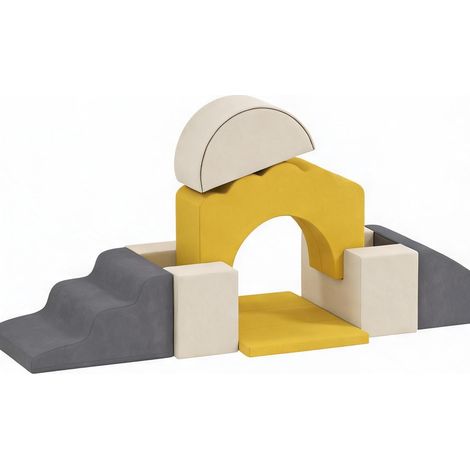 Ensemble de motricité en mousse 50 x 40 x 25 cm velours (1/5)