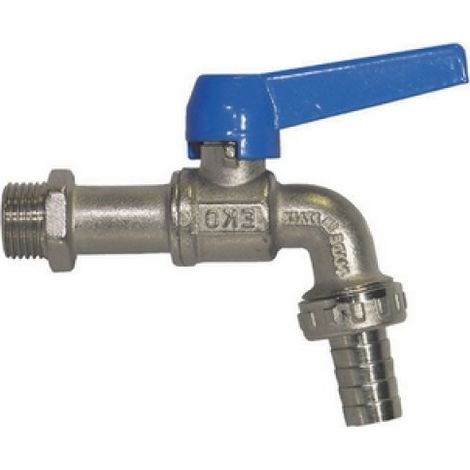 RUBINETTO A SFERA CURVO CON PORTAGOMMA MOD. EKO-LUX 3/4&quot