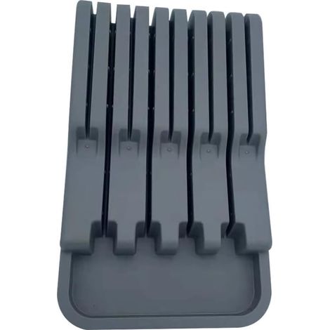 Bloc à couteaux pour tiroir, rangement sécurisé pour couteaux de cuisine, organiseur de tiroir pour ustensiles (1/5)