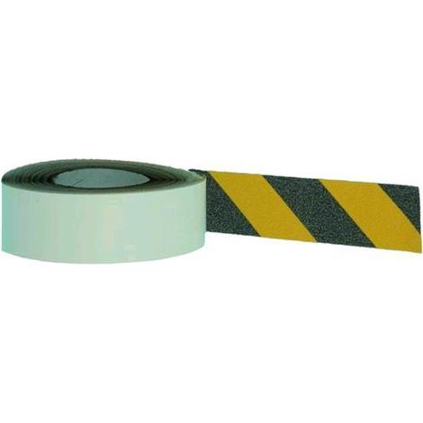 Nastro Antiscivolo Adesivo Giallo/Nero Mt.18 H.Mm. 50