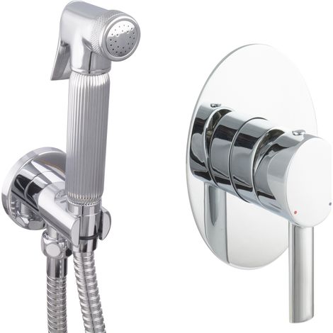 Ensemble de Bidet PaulGurkes avec Robinetterie Encastrée et Douche Intime en Laiton Ovale (1/5)