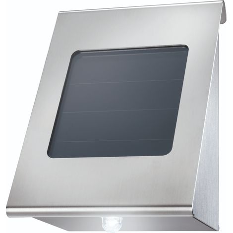 esotec Solar Wandleuchte Shine für außen Edelstahl METALL wetterfest 102116