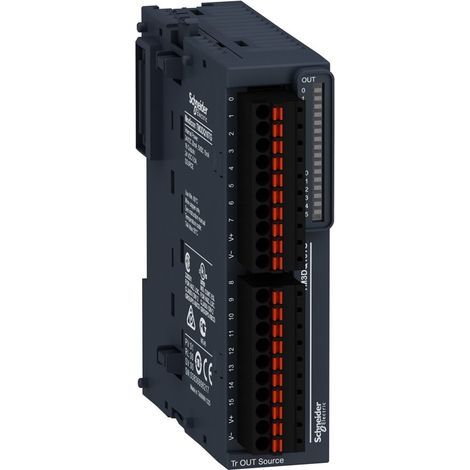 Módulo de salida discreta MODICON TM3 con 16 salidas PNP y aislamiento de 1500V AC