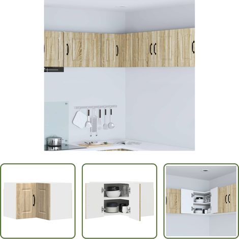 Holzschrank -  Küchenschrank Sonoma-Eiche 57 x 57 x 40 cm Holzwerkstoff (1/5)