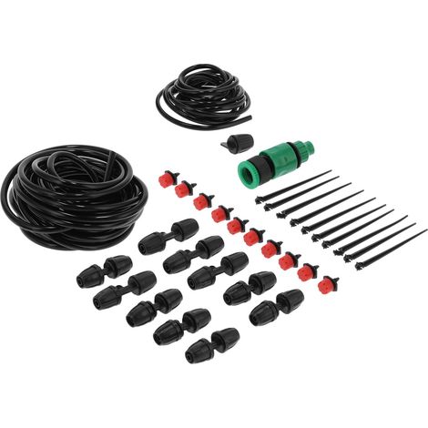 10 m Schlauch 8/11 Verstellbares Tropfer-T-Stück-Set für automatisches Gartenbewässerungssystem (1/5)