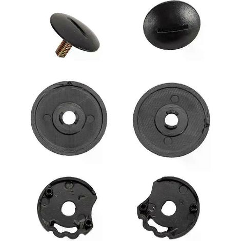 Helmvisier-Basis-Ersatzteile-Set, professionelle Ersatzteile, robuste schwarze Visierhalterungsteile, passend für Axxis Square Halbhelm-JXLGV (1/5)