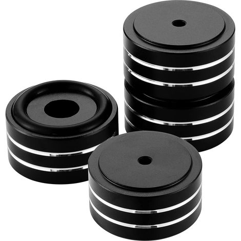 Set mit 4 Lautsprecher-Isolationsfüßen, HiFi-Isolationsständer aus Aluminium für Plattenspieler und DACs für Heimkino-, Elektronik- und Audiogeräte (1/5)