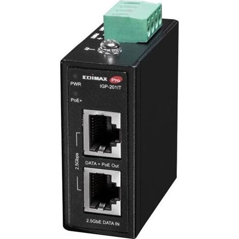 Iniettore PoE dim igp-201it 30W montaggio DIN 2.5GbE