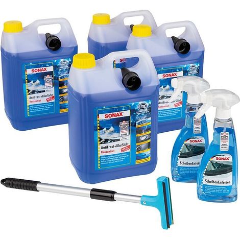 Offre promotionnelle hiver : 4 x lave-glaces concentrés, 2 x dégivreurs & 1 x gratte-glace