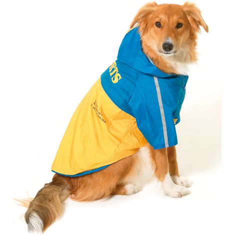 K&F CHUBASQUERO, SPORTIV 2 EN 1, 48 CM FORRO POLAR AMARILLO AZUL