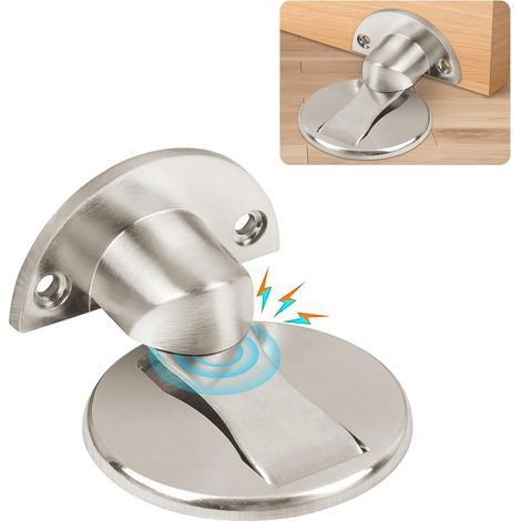 Fermaporta magnetico Flintronic, autoadesivo resistente, fermaporta magnetico invisibile con viti nascoste, fermaporta per interni per casa, ufficio, ecc. (1/5)