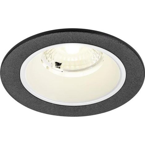 Spot encastré NUMINOS® S intérieur 4000 K 40° IP20 rond noir / blanc - SLV - 1009473