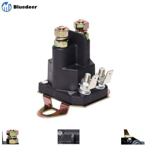 Relais Solénoïde Demarreur Compatible avec Briggs & Stratton Hus-qvarna Poulan AYP 145673 146154 12V (1/4)