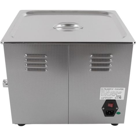 Nettoyeur à ultrasons 15 L en acier inoxydable, machine à laver à ultrasons pour fournitures de laboratoire, montres, équipement dentaire, prise UE, AC220V (1/5)