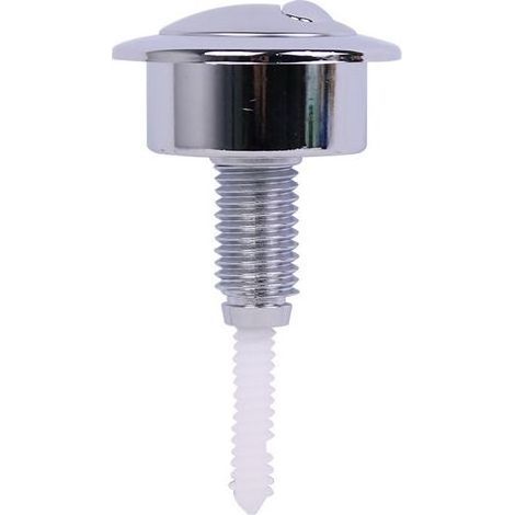 Bouton chasse d'eau argent, wc bouton poussoir, wc chasse d'eau poussoir double, pour chasse d'eau WC (1/5)