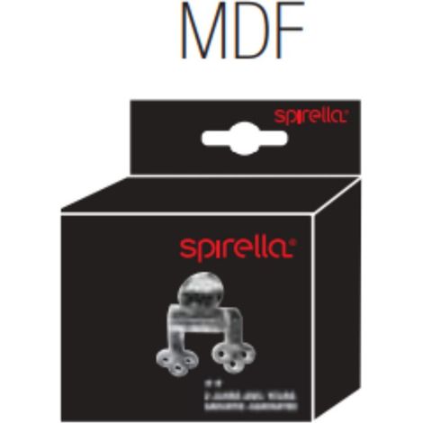 Bisagras de acero inoxidable para asiento de inodoro - modelo Spirella MDF