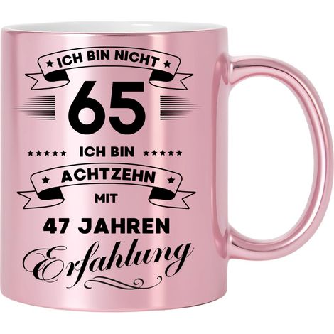 Tazza divertente, regalo per il 65° compleanno (1/2)