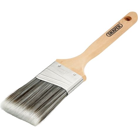 Draper 20444 Angled Paint Brush with Wood Handle, 2.5