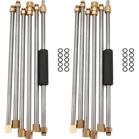 Juego de 2 lanzas universales de 90 pulgadas para lavado de autos, lanza de extensión para hidrolavadora.