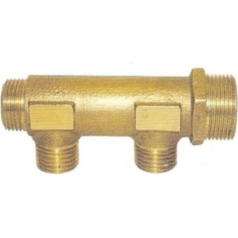 Lot de 10 collecteurs mâle 3/4'' (20/27), 3 départs mâle 1/2'' (15/21), pour sanitaire