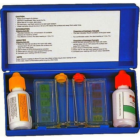 Kit Test a Gocce PH & CLORO - Analisi Acqua Piscina