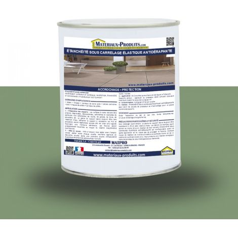 Étanchéité sous carrelage élastique antidérapante - 6 Kg Vert clair - MATPRO (1/3)