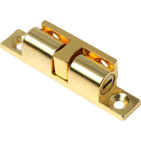 Loquet à bille double en laiton, support de verrouillage à rouleau de 60 mm, compatible avec les portes de meubles et d'armoires (10 pièces)