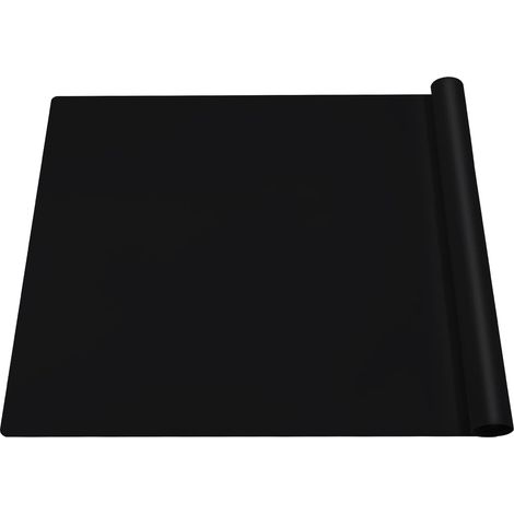 Grand tapis de cuisson en silicone 40 x 60 cm - Protection pour plaque chauffante - Multi-usages - Antiadhésif et antidérapant - Noir (1/5)