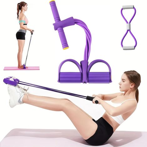 Bande de résistance 2025 - 6 tubes, pédalier à traction simple, élastique de musculation, équipement d'entraînement pour hommes et femmes (1/5)