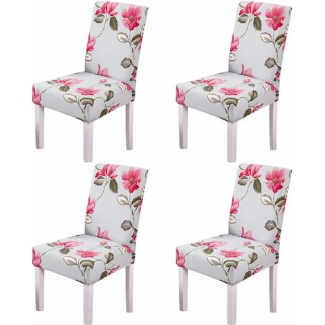 4PCS Stretch Removable Washable Dining Room Chair Protector Slipcovers/Home Decor Dining Room Seat Cover Multiple Styles 5 (1/5)