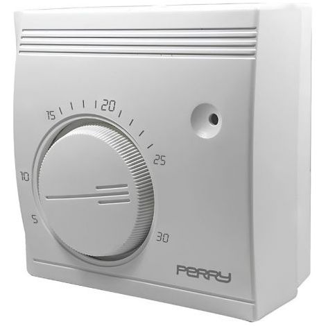 PERRY Termostato ad espansione di gas serie “TEG” con spia, colore bianco - 1TGTEG131