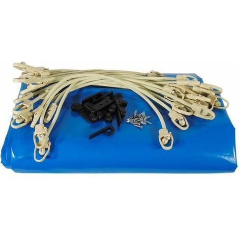 Ubbink Sicherheitsabdeckung Pool 550 g/m² blau