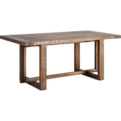 Pupitre en bois d'orme marron finition marbrée style contemporain - Marron bois d'orme marbré (1/5)