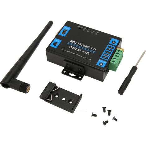 RS232/RS485-Seriell-zu-Ethernet-Adapter, professioneller drahtloser Konverter mit nahtloser serieller zu Wi-Fi-Ethernet-Übertragung (1/5)
